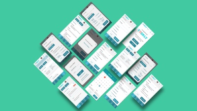 Selected mobile screens of Taskly.
