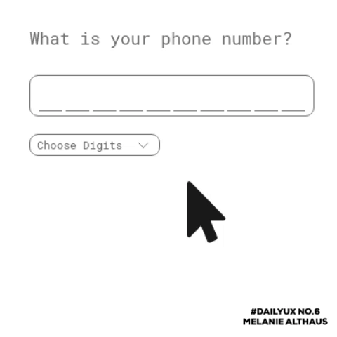 Die schlimmste Art, wie man eine Telefonnummer eingeben könnte, als Gif.